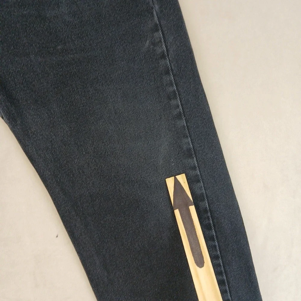 Vintage Levis 505 32x28 Mens Jeans Faded Black‎ FLAWS City Straight Grunge
